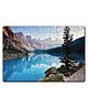 Mini Leaves Moraine Lake Wooden Jigsaw Puzzle With Wooden Box Multicolor- 108 pieces