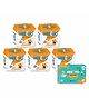 Meechu Baby Diapers (Small) Combo Pack of 5 With One Baby Bathing Bar Free - 25 Pieces