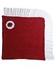 Yellow Apple Lace With Fur Blanket - Maroon