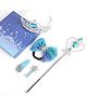 The Cutians Tiara & Bow Appliqued Detail Princess Gift Set - Blue