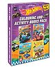 Hot Wheels Colouring and Activity Boos Pack of 4 Books |Kids Age 4+ | Fun Car Themed Colouring, Puzzles, Mazes & Creative Activities with Stickers