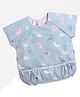 Polka Tots Half Sleeve Baby Bibs for Toddlers Feeding Apron Mess Free with Pocket Washable/Reusable Baby Drooling Apron (6-24 Months) (Dino Design)