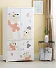 Polka Tots Convertible & Collapsible Wardrobe Storage Almirah Plastic Closet | Multipurpose Storage Organiser for Clothes, Toys, Books (Bear)