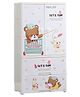 Polka Tots Convertible & Collapsible Wardrobe Storage Almirah Plastic Closet | Multipurpose Storage Organiser for Clothes, Toys, Books (Teddy)
