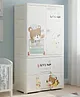 Polka Tots Convertible & Collapsible Wardrobe Storage Almirah Plastic Closet | Multipurpose Storage Organiser for Clothes, Toys, Books (Teddy)