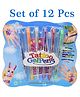 Asera Tattoo Gel Pen Pack Glitter Pen for Kids (Pack of 12) - Multicolor