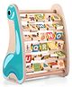 Bonfino Wooden Montessori Educational Alphabet & Abacus Toy - Multicolour | Dual-Learning | foster A More Visual And Sensory Development  | Eco-Friendly & Safe | BIS Certified
