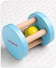 Babyhug Wooden Rolling Rattle Toy  Multicolor | Lightweight & Smooth Wooden Roll with Soothing Rattle | Ideal for 024 Months | Promotes Sensory Development | Easy To Hold | BIS Certified