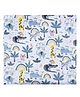 Thread Fairy Organic Muslin Baby Blanket Swaddle Jungle Fun - Multicolor