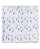 Thread Fairy Organic Muslin Baby Blanket Swaddle - Cuddly Clouds Multicolor