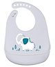 Thread Fairy Silicone Feeding Bib Elephant - Light Grey