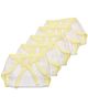 Tinycare Baby Cloth Nappy Comfy Junior Newborn Yellow And White - Set of 5