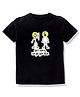 KAVEE 100% Pure Cotton Half Sleeves I Have Got Your Back Printed Rakshabandhan Theme Tee - Black