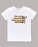 KAVEE 100% Pure Cotton Bio Washed Half Sleeves Who Needs Super Heroes When You Have Brother Printed Rakshabandhan Theme Tee - White