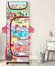 Babyhug Foldable 5 Shelf Almirah With Wheels Baby Car Theme - Red