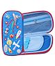 Toyshine Space Rocket Hardtop Pencil Case with Compartments Pouch-Blue