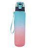 Spanker Fitzlife Motivational Leakproof Water 1000 ml BPA Free Fitness Sports Water Bottle Blue