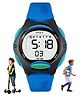 Spiky Round Digital Sports Watch - Blue
