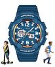 Spiky Analouge & Digital Sporty Watch - Blue