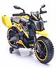 Babyhug KTM Battery Operated Ride On Bike With Music & Lights - Yellow