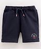 Tommy Hilfiger Cotton Knit Knee Length Shorts Solid Colour - Black