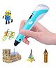 Smartcraft 3D Pen-2 Professional 3D Printing Drawing Pen with 3 Color PLA Filament - Multicolour