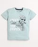 TOONYPORT Half Sleeves Create Your Own Path Cycling Printed Tee - Grey