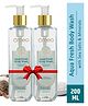 Omeo Aqua Fresh Body Wash 200 ml Each Combo (Pack Of 2)