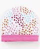 Babyhug 100% Cotton Cap Shapes Print Pink- Diameter 14.5 cm