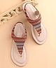 Earthy Touch Premium Slip On Ethnic Wear Sandals With Thread Work Detailing- Multicolor