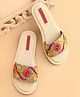 Earthy Touch Premium Slip On Ethnic Sandal - Beige Green