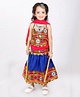 Banjara India Navratri Exclusive Sleeveless Kutchi Embroidered Backless Choli With Lehenga And Dupatta - Blue