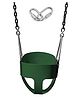Reznor Flexible High Back Full Bucket Swings Seat with 60 Inch Plastic Coated Chains - Green