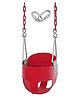 Reznor Flexible High Back Full Bucket Swings Seat With Plastic Coated Chains - Red
