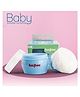 Baybee Cosmetic Cotton Powder Puff with Storage Container - Blue