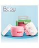 Baybee Cosmetic Cotton Powder Puff with Storage Container - Pink
