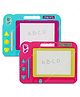 Baybee Magnetic Writing & Drawing Erasable Board Slate With Stamps & Pen Pack of 2  - Blue