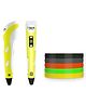 WOL3D Itech Magic 3D Pen With Holder And Free Filaments - Yellow