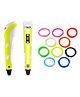WOL3D Itech Magic 3D Pen With Holder And Free Filaments - Yellow