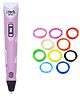 WOL3D Itech Magic 3D Pen With Pen Holder & Filaments - Pink