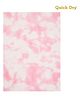 Quick Dry Baby Bed Protector Vibro Abstract Print Small - Pink And White