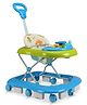 LuvLap Sunshine Baby Walker with Parental Push Handle, Anti-Fall, Anti-Skid, Adjustable Height, Light, Rattle & Music Toys, Cushioned Walker (Blue)