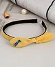 Little Palz Love Applique Bow Hair Band - Yellow