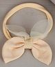 Little Palz Bow Detail Hair Rubber Band - Cream
