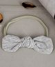 Little Palz Bow Detail Hair Rubber Band - Light Grey