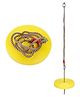 Reznor Plastic Round Disc Swing Seat with Adjustable Hanging Rope - Yellow