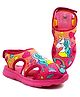 KazarMax Unicorn & Heart With Star Printed Sandals - Pink