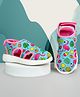 KazarMax Flamingo & Leaf With Candy & Fruits Printed Sandals - Turquoise