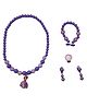 SYGA Children's Colorful Necklace Spot Jewelry Set Pack of 4 - Purple