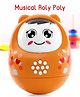 Musical Push and Shake Roly Poly (Colour May Vary)| Wobbling Bell Sounds For 8 Months+| Child Safe Material| Gifting Toy| BIS Certified